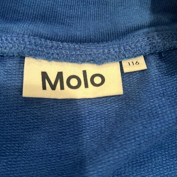 Molo Kids Blue Zip Up Size 6 - Picture 5 of 7
